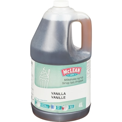 Mclean Milkshake Syrup Vanilla 4 l, $0.67/100ml