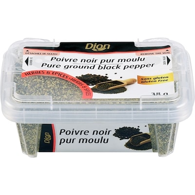 Dion Black Pepper, Pure Ground 38 g, $11.84/100g