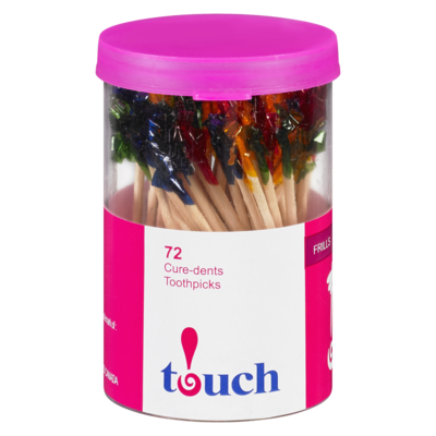 Touch Toothpicks Jar 72x1.0 ea, $0.03/1ea