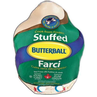 Butterball Stuffed Frozen Turkey, 7-9kg $7.54/1kg $3.42/1lb