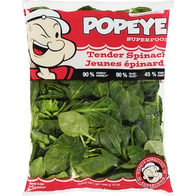 null Popeye Baby Spinach Mix 284 g, $1.76/100g