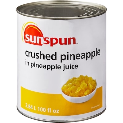 Sunspun Crushed Pineapple in Pineapple Juice 2.84 l, $0.40/100ml