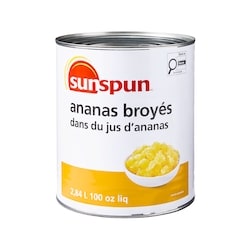 Sunspun Crushed Pineapple in Pineapple Juice - 2.84 l | Wholesale Club