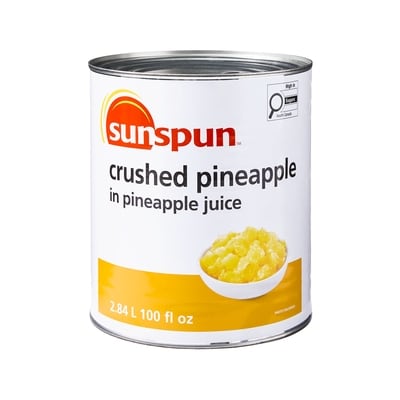 Sunspun Ananas broyés dans du jus d’ananas 2.84 l, 0,40 $/100ml
