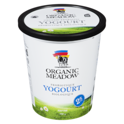 Organic Meadow Yogourt nature 2 % biologique 750 g, 1,00 $/100g