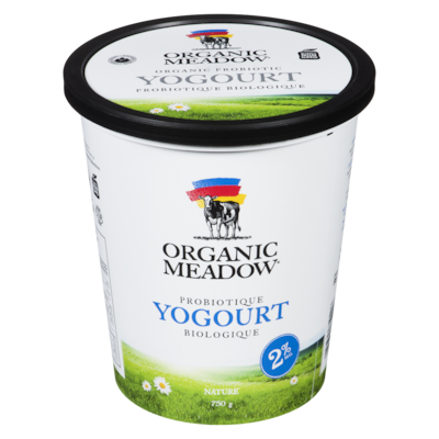 Organic Meadow Yogourt nature 2 % biologique 750 g, 1,00 $/100g