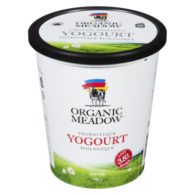 Organic Meadow Yogourt biologique nature, 3,8 % 750 g, 1,00 $/100g