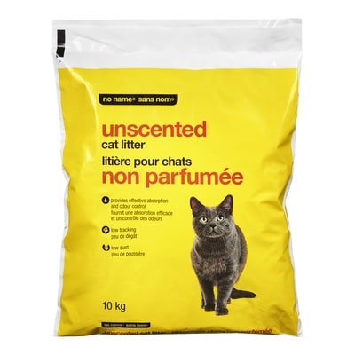 Sans Nom Litière pour chats non parfumée 10 kg, 0,09 $/100g