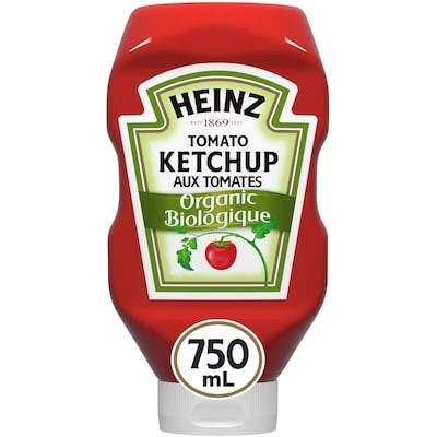 Heinz Bouteille De Ketchup Aux Tomates Biologique 750 ml, 1,07 $/100ml