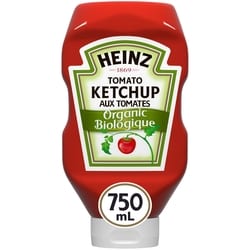 Heinz Bouteille de ketchup aux tomates biologique 750 ml, 1,07 $/100ml