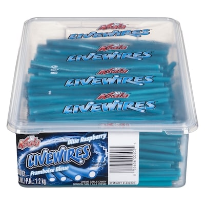 Livewires Friandises câbles Livewires framboise bleue et crème 300 ea, 0,04 $/1ch
