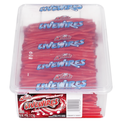 Livewires Livewires Creme Cable Candy Strawberry 300 ea, $0.04/1ea
