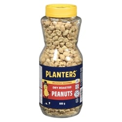 Planters Peanuts, Dry Roasted 600 g, $1.17/100g