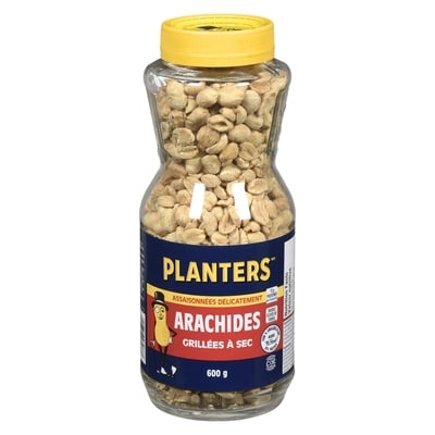 Planters Arachides grillées à sec 600 g, 1,13 $/100g