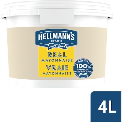 Hellmann’s Mayonnaise Vraie 4 l, 0,61 $/100ml