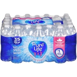 Pure Life Pure Life Natural Spring Water  35x500.0 ml, $0.04/100ml