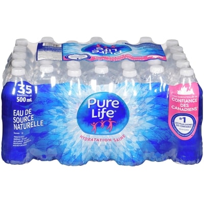 Pure Life Eau de source naturelle Pure Life 35x500.0 ml, 0,04 $/100ml