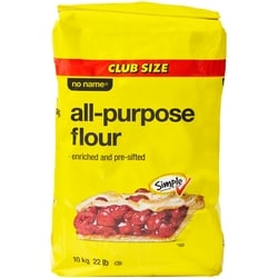 No Name All-Purpose Flour 10 kg, $0.10/100g