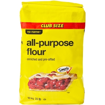 No Name All-Purpose Flour 10 kg, $0.13/100g