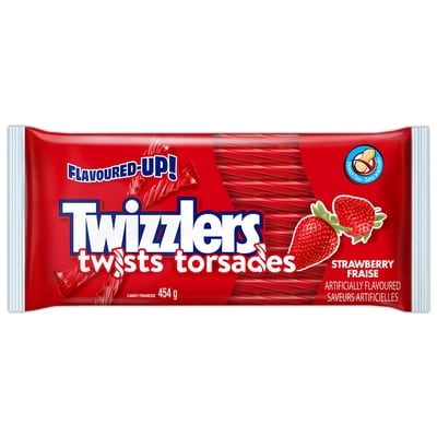 Twizzlers Torsades Fraise 454 g, 0,55 $/100g