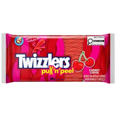 Twizzlers Friandises Pull-N-Peel Cerise 396 g, 0,63 $/100g