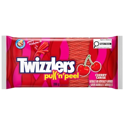 Twizzlers Friandises Pull-N-Peel Cerise 396 g, 1,08 $/100g