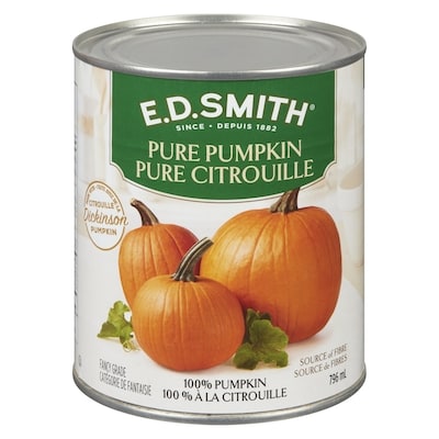 E.D. Smith Purée de citrouille 796 ml, 0,75 $/100ml