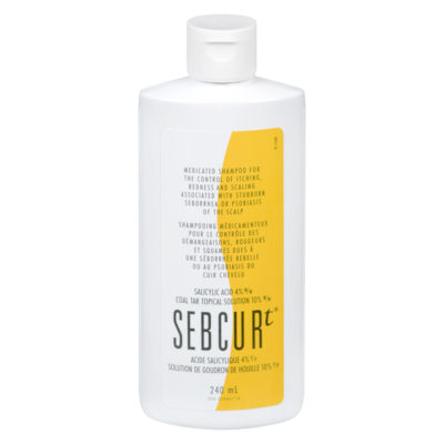 Sebcur Medicated Shampoo  240 ml, $9.58/100ml