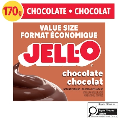 Jell-O Pouding instantané chocolat 170 g, 1,64 $/100g