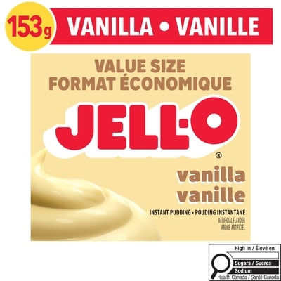 Jell-O Vanilla Instant Pudding Mix, Value Size 153 g, $1.82/100g
