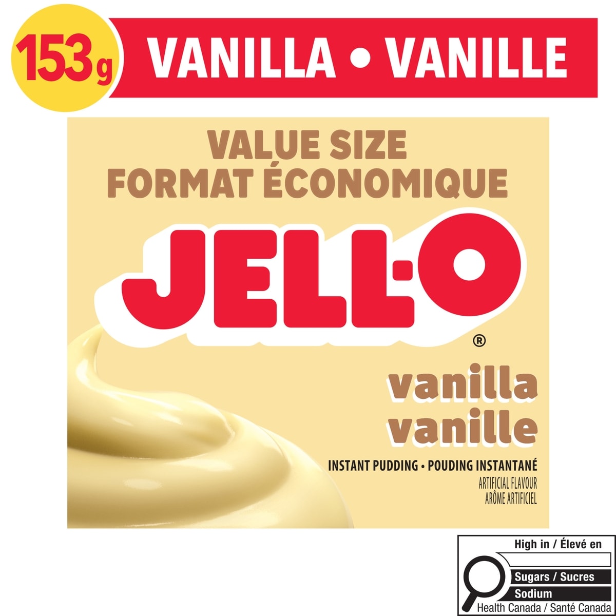 Jell-O Pouding Instantané Vanille 153 g, 1,82 $/100g
