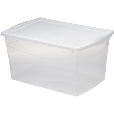 Everyday Essentials Clear Storage Box, 50L 1 ea, $16.00/1ea