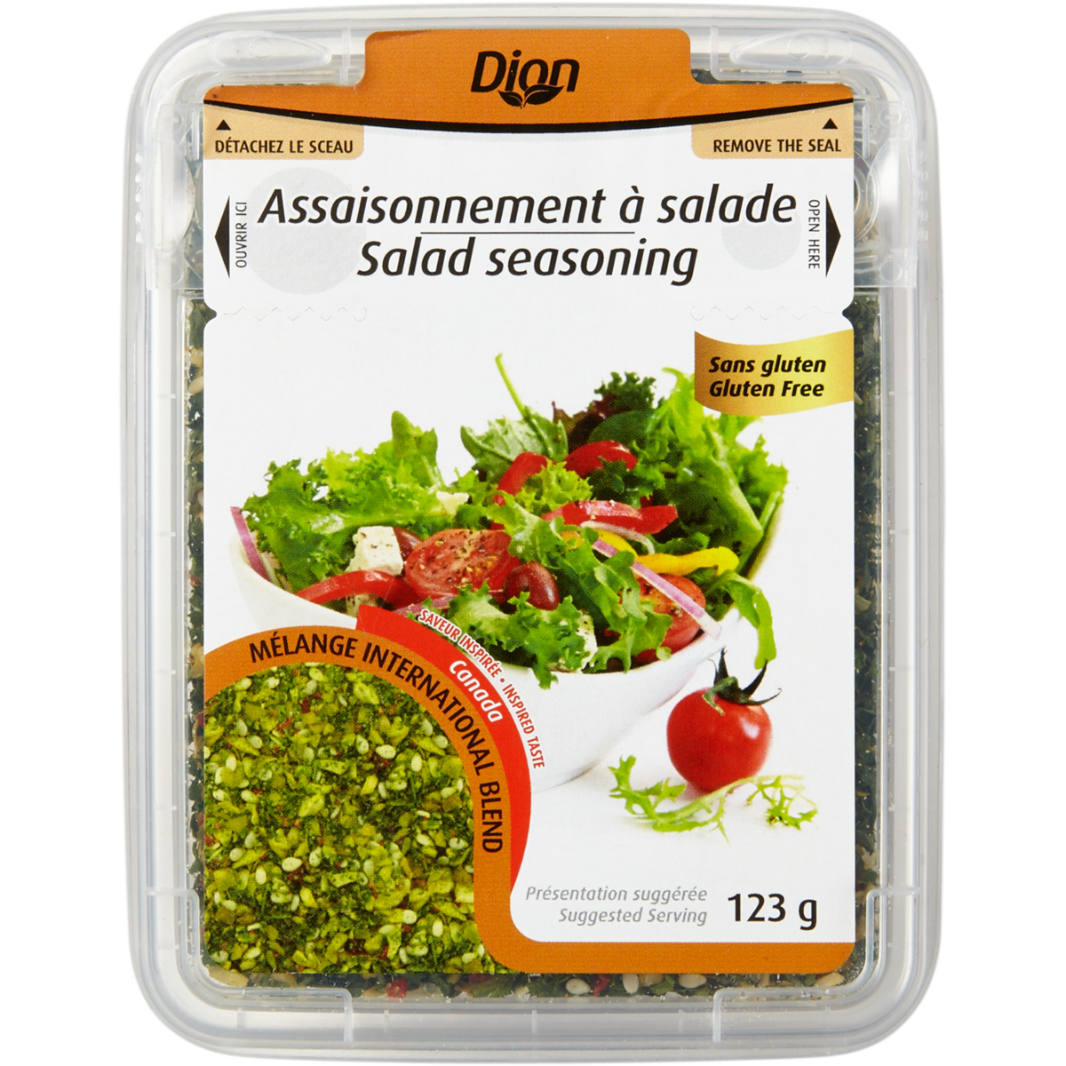 Dion Assaisonnement pour salade 123 g, 4,46 $/100g