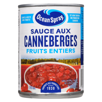 Sauce aux canneberges entières