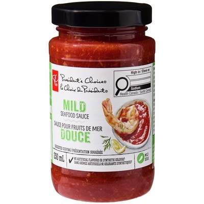 le Choix du Président Sauce pour fruits de mer, douce 250 ml, 1,28 $/100ml