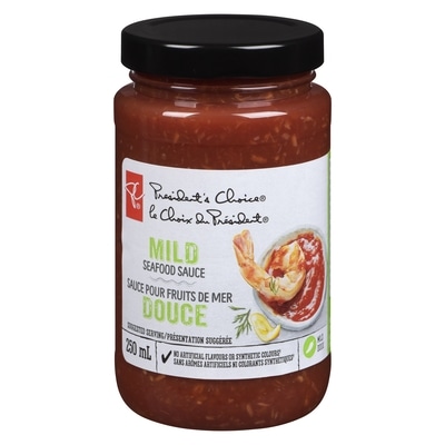le Choix du Président Sauce pour fruits de mer, douce 250 ml, 1,40 $/100ml