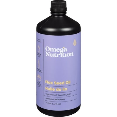 Omega Nutrition Omega Nutri Org Flax Seed Oil 946 ml, $3.17/100ml