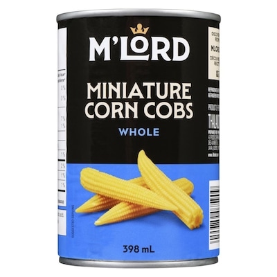 M'Lord Miniature Corn Cobs Whole 398 ml, $0.75/100ml