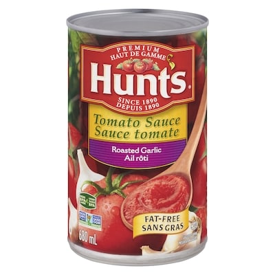Hunt’s Sauce tomate à l’ail rôti 680 ml, 0,48 $/100ml