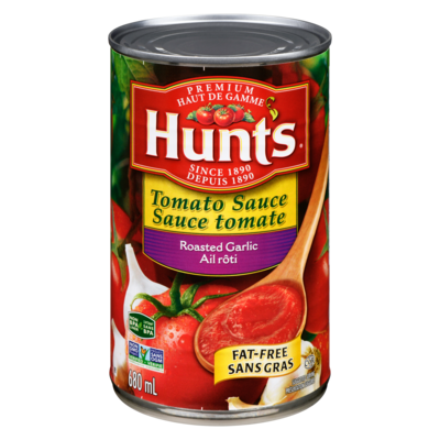 Hunt’s Sauce tomate à l’ail rôti 680 ml, 0,48 $/100ml