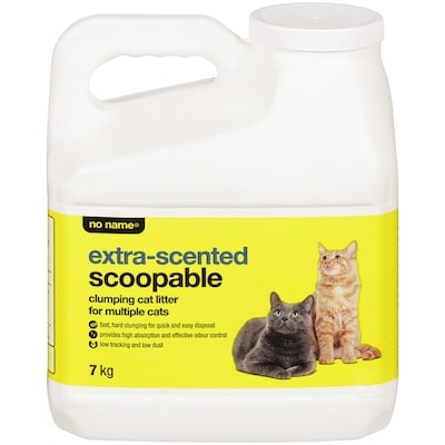No Name Extra-Scented Scoopable Clumping Cat Litter for Multiple Cats 7 kg, $0.11/100g