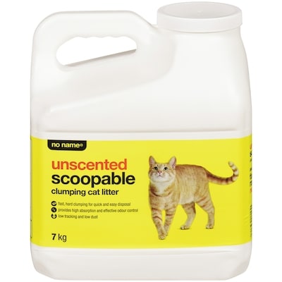 No Name Unscented Scoopable Clumping Cat Litter 7 kg, $0.11/100g