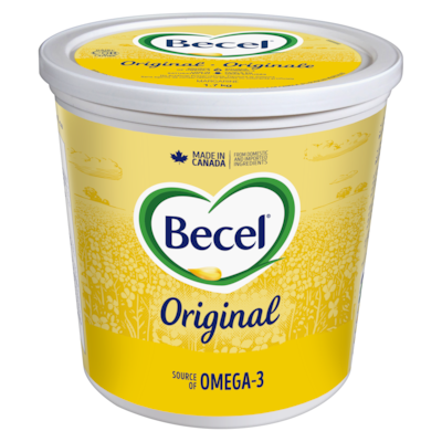 Becel Original | Source of Omega-3 and Zero Trans Fat per Serving 1.7 kg, $1.00/100g