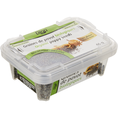 Dion Graines de pavot biologiques 46 g, 9,78 $/100g