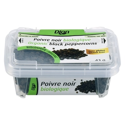 Dion Poivre Noir Biologique 43 g, 11,63 $/100g