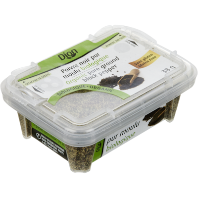 Dion Organic Pure Ground Black Pepper 38 g, $13.16/100g