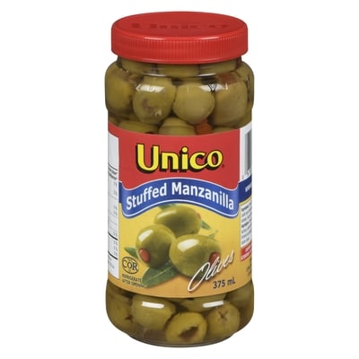Unico Manzanilla Olives, Stuffed 375 ml, $1.20/100ml