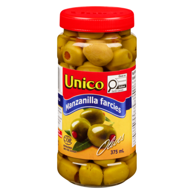Unico Olives Manzanilla farcies 375 ml, 1,33 $/100ml