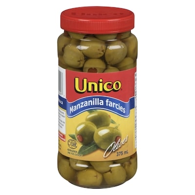 Unico Olives Manzanilla farcies 375 ml, 1,20 $/100ml