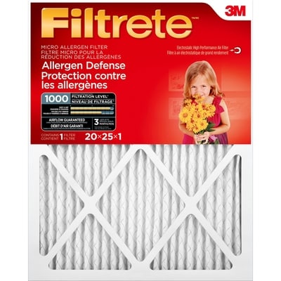 3M Filtrete Micro Allergen Filter  1 ea, $19.00/1ea